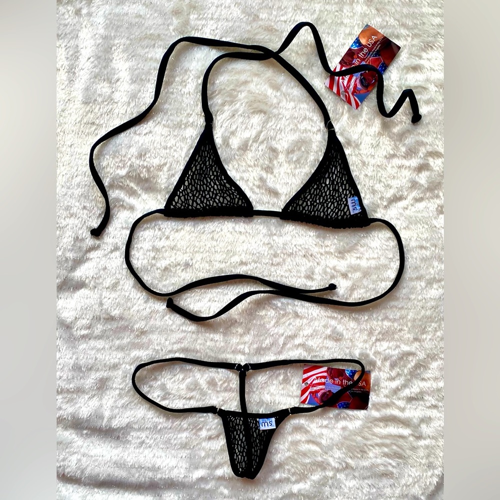 Mesh Malibu Strings Bikini